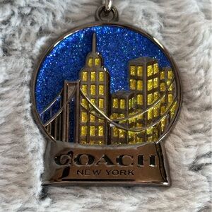 Coach Metal Snow Globe Keychain